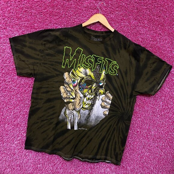 Misfits Mommy Can I Go Out & Kill Oversized Band Tie Dye large - Picture 3 of 4